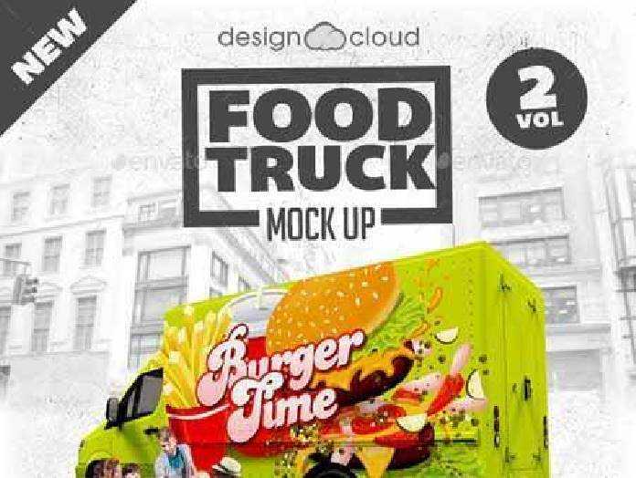 Download Food Truck Mock Up Kit Vol 2 9967534 Freepsdvn Yellowimages Mockups