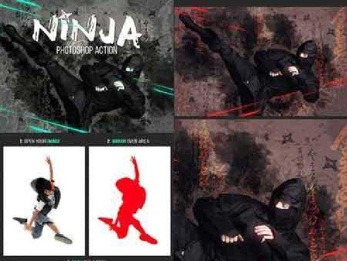 Freepsdvn Com 1476036949 Ninja Photoshop Action 16745731 Cover