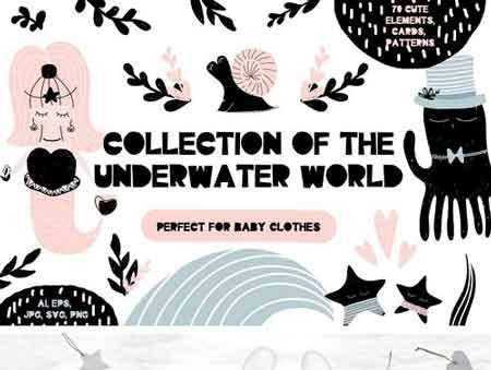 FreePsdVn.com 1801137 VECTOR collection of the underwater world 2104224 cover