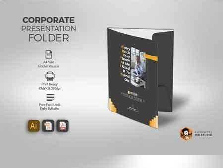 FreePsdVn.com 1801138 VECTOR corporate presentation folder 1488860 cover