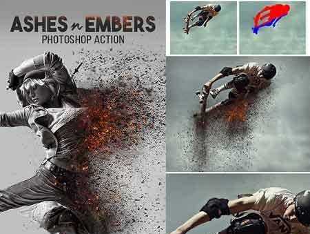 1801157 Ashes n Embers Photoshop Action 18525809
