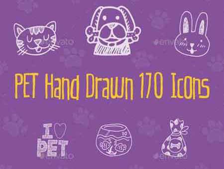 Freepsdvn Com Vector 1479977480 Pet Hand Drawn Icons 12163036 Cover