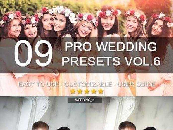 Freepsdvn Com 1413175326 9 Pro Wedding Presets Vol6 8284354 Cover