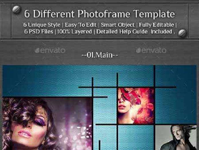 Freepsdvn Com 1444770225 6 Different Photo Frame Template 13227037 Cover