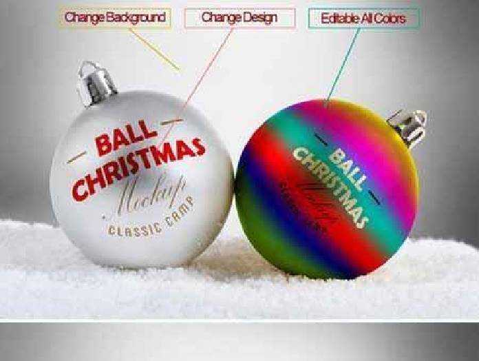 Download Christmas Ball Mock Up 453091 Freepsdvn Yellowimages Mockups