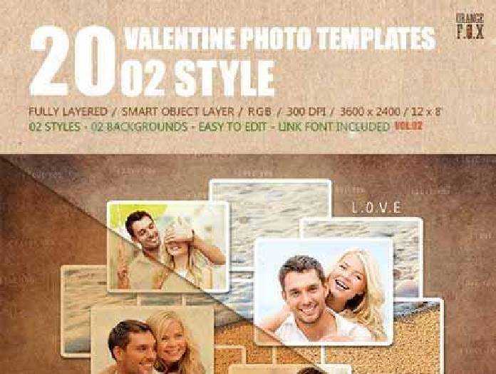 Freepsdvn Com 1454379990 20 Valentine Photo Templates Vol 02 14541960 Cover