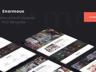 1804042 Enormous Consulting & Corporate PSD Template