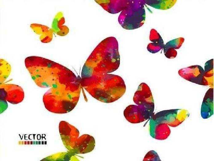 1701029 Butterflies vector background 25 EPS