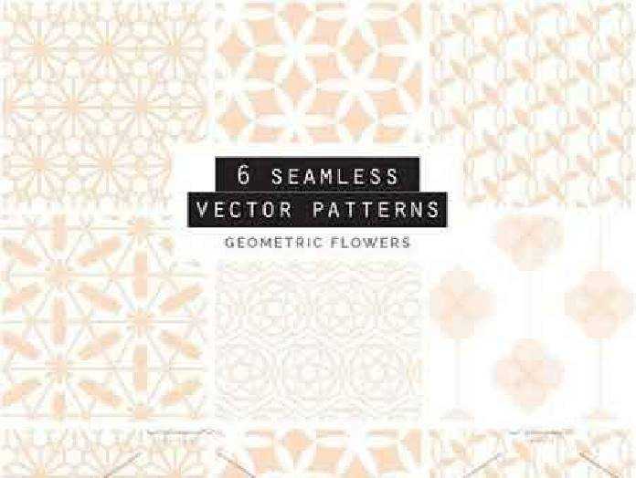 FreePsdVn.com VECTOR 1701082 geometric floral seamless patterns cover