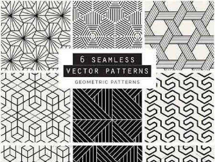 Freepsdvn.com Vector 1701086 Geometric Seamless Vector Patterns Cover