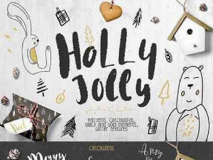 FreePsdVn.com VECTOR 1701095 holly jolly collection patterns cover