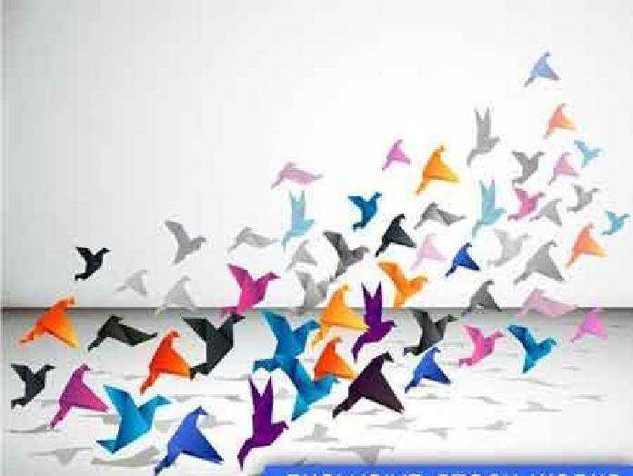 FreePsdVn.com VECTOR 1701122 paper flight origami birds 8 eps cover
