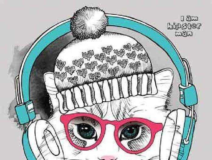 FreePsdVn.com VECTOR 1701132 portrait of a cat with headphones 24 eps cover