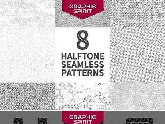 1701145 Seamless Halftone Dot Patterns 743918