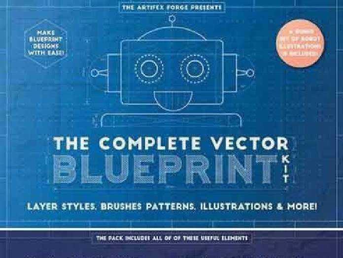 FreePsdVn.com VECTOR 1701163 the complete vector blueprint kit 984999 cover