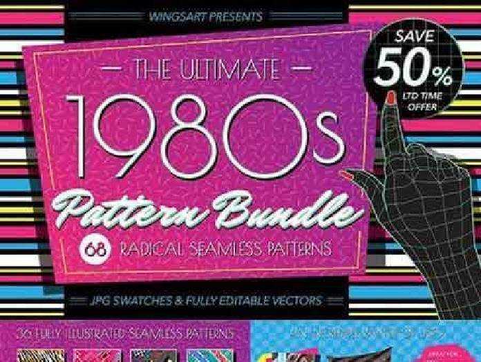 1701164 The Ultimate 1980s Pattern Bundle 1042345