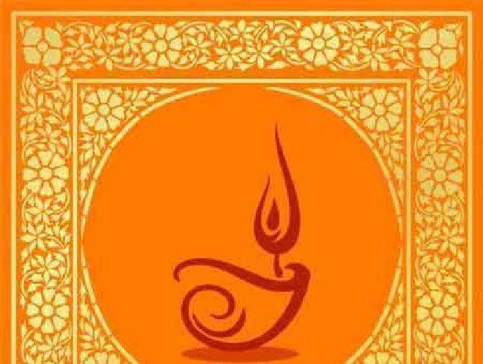 1701231 Oil lamp Diwali greetings royal Rajasthan India 25 EPS