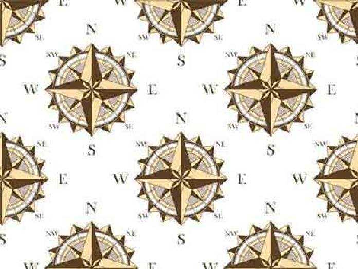 1701273 Seamless pattern with nautical compasses 9 EPS