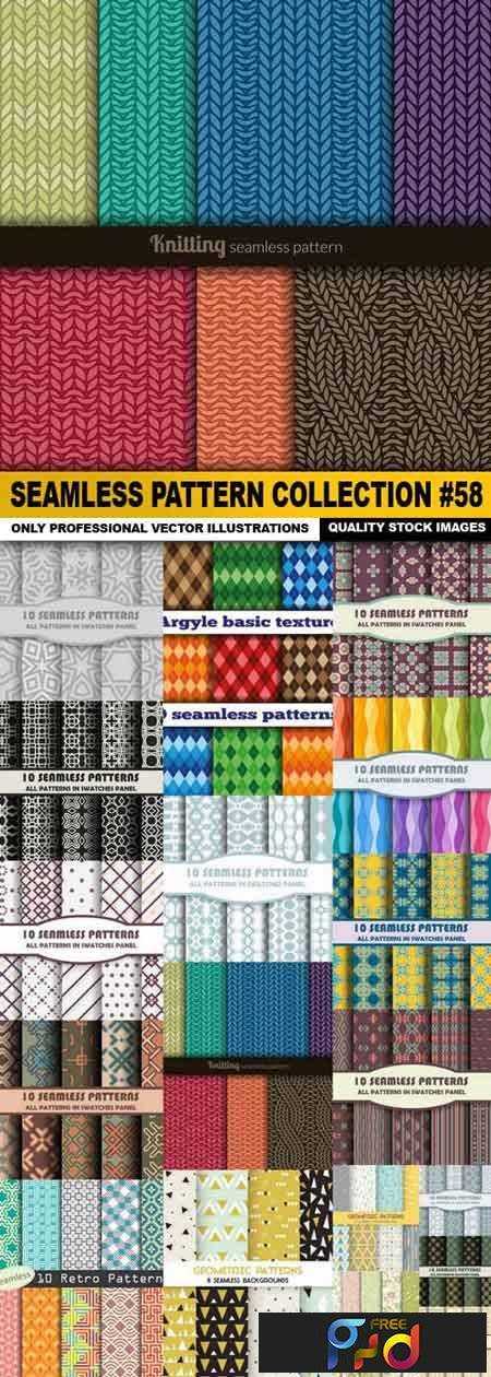 1701309 Seamless Pattern Collection 58 18 Vector - FreePSDvn