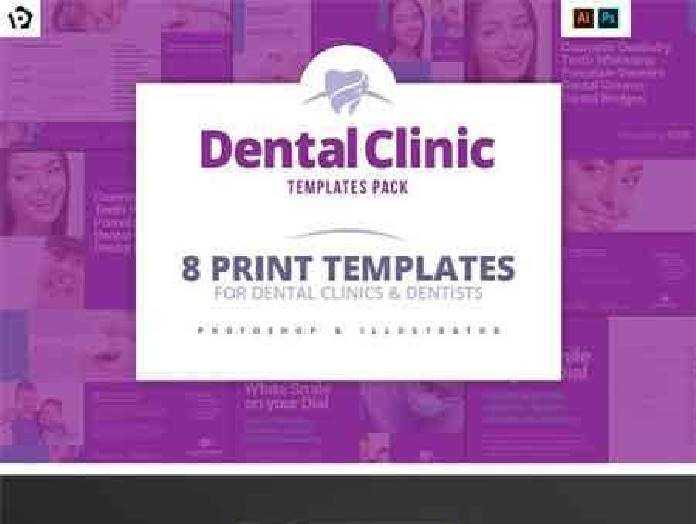 FreePsdVn.com 1702388 PRINT TEMPLATE dental clinic templates pack 1186062 cover