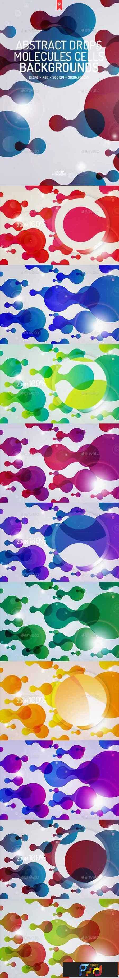 FreePsdVn.com_1702410_STOCK_abstract_drops_molecules_cells_backgrounds_19387163