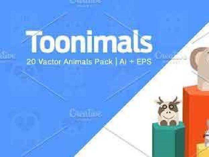 FreePsdVn.com 1702425 VECTOR toonimals cute animals vector pack 1 1152775 cover