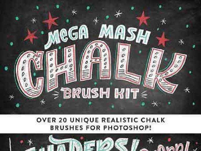 FreePsdVn.com 1702436 PHOTOSHOP mega mash chalk brush kit 1146691 cover