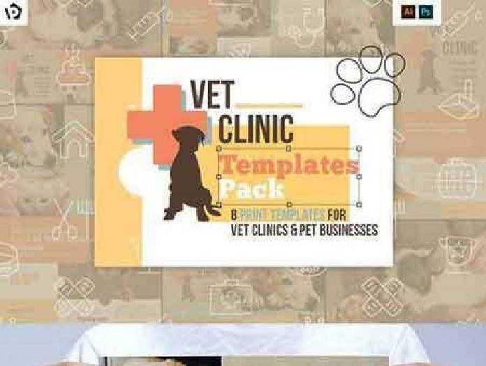 FreePsdVn.com 1702456 PRINT TEMPLATE vet clinic templates pack 1195816 cover