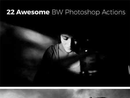FreePsdVn.com 1703041 PHOTOSHOP 22 awesome bw photoshop actions 1320408 cover