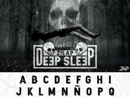 FreePsdVn.com 1703147 PHOTOSHOP zilap sleep font cover
