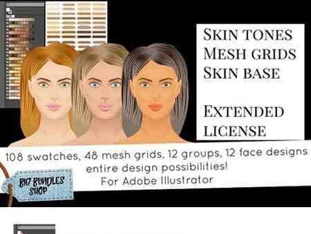 FreePsdVn.com 1703189 PHOTOSHOP skin tones adobe illustrator 1259588 cover