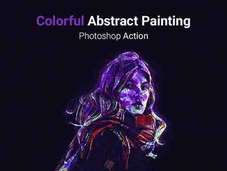 FreePsdVn.com 1703201 PHOTOSHOP colorful absract painting photoshop action 19645898 cover