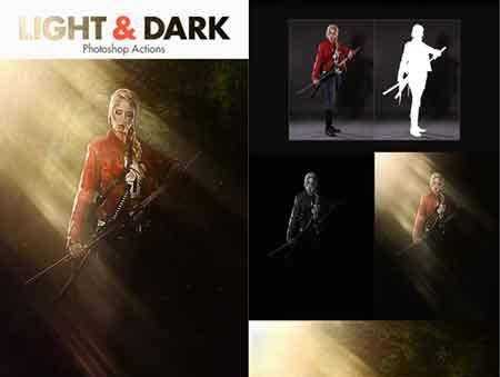 FreePsdVn.com 1703316 PHOTOSHOP light dark photoshop actions 20002802 cover