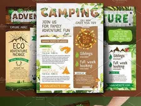 FreePsdVn.com 1704033 PRINT TEMPLATE adventure camping nature flyers 1586916 cover