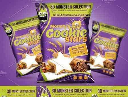 FreePsdVn.com 1704136 VECTOR cookie packaging design template 1635010 cover