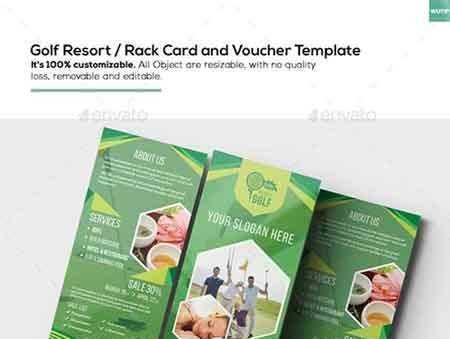 FreePsdVn.com 1704151 TEMPLATE golf resort rack card and voucher template 15672216 cover