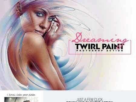 FreePsdVn.com 1704186 PHOTOSHOP dreaming twirl paint action 650491 cover