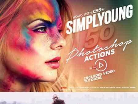 FreePsdVn.com 1704200 PHOTOSHOP simplyoung photoshop actions pack 654683 cover