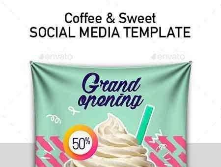 FreePsdVn.com 1704281 TEMPLATE set 6 instagram templates for food and drinks business 20238514 cover