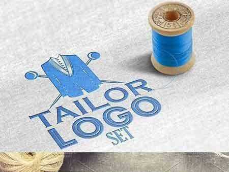 1705059 Set of vintage tailor tools & labels 1701983