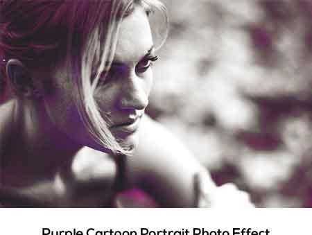 FreePsdVn.com 1705086 PHOTOSHOP purple cartoon portrait photo effect 20427165 cover