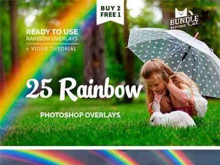 FreePsdVn.com 1705098 PHOTOSHOP 25 rainbow photo overlays 1724073 cover