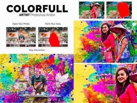1705158 ColorFull Artist Photoshop Action 20485419