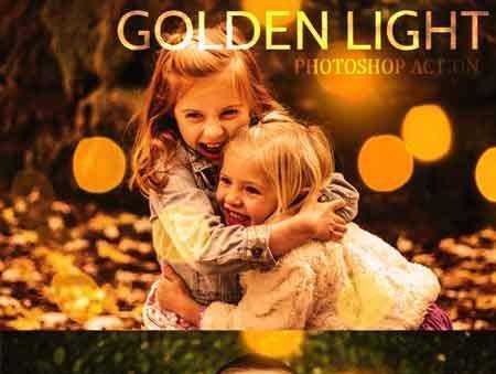 FreePsdVn.com 1705221 PHOTOSHOP golden light photoshop action 20540498 cover