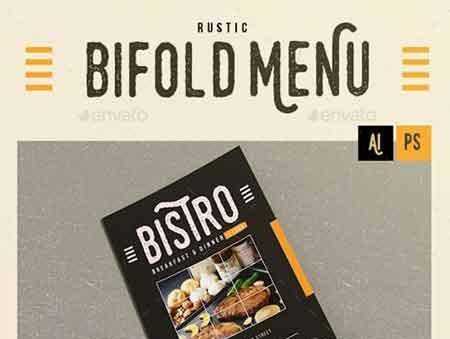 1706105 Rustic Bifold Restaurant Menu 14351990