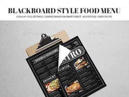 FreePsdVn.com 1706108 TEMPLATE blackboard style food menu 19687678 cover