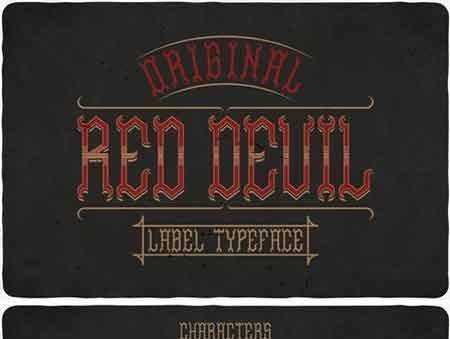 FreePsdVn.com 1706121 FONT red devil typeface 1820295 cover