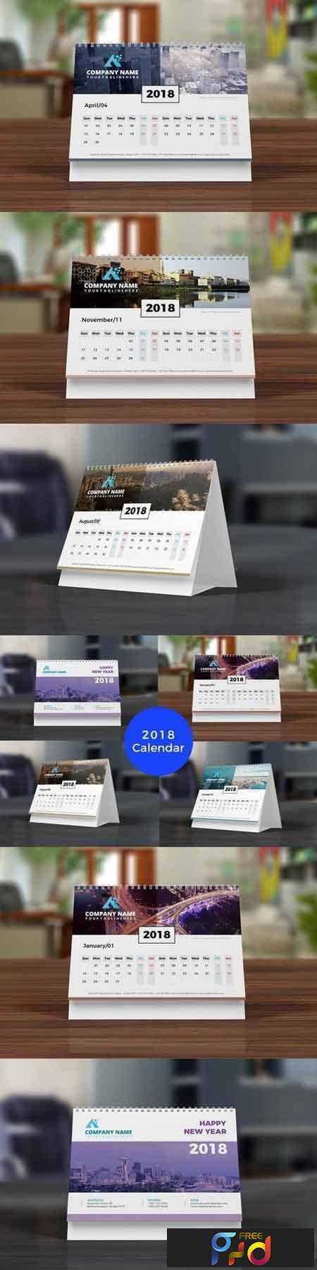 FreePsdVn.com 1706128 VECTOR calendar 2018 2