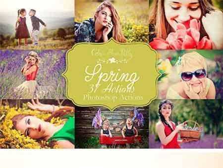 FreePsdVn.com 1706158 PHOTOSHOP spring actions for photoshop 1851565 cover