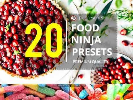 FreePsdVn.com 1706219 LIGHTROOM 20 food ninja premium presets 20705778 cover